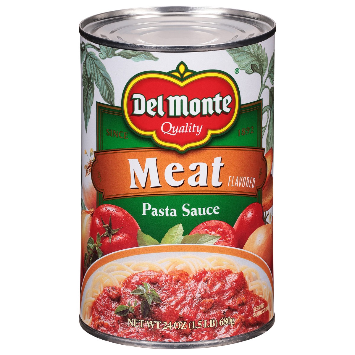 slide 1 of 3, Del Monte Meat Pasta Sauce, 24 oz