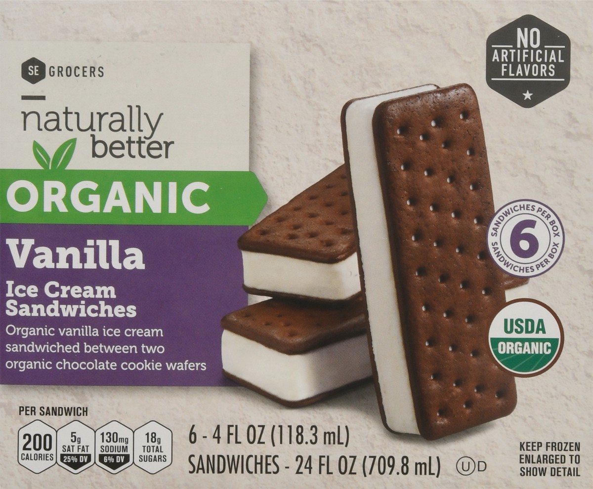 slide 13 of 14, Naturally Better Ice Cream Sandwich, 6 ct