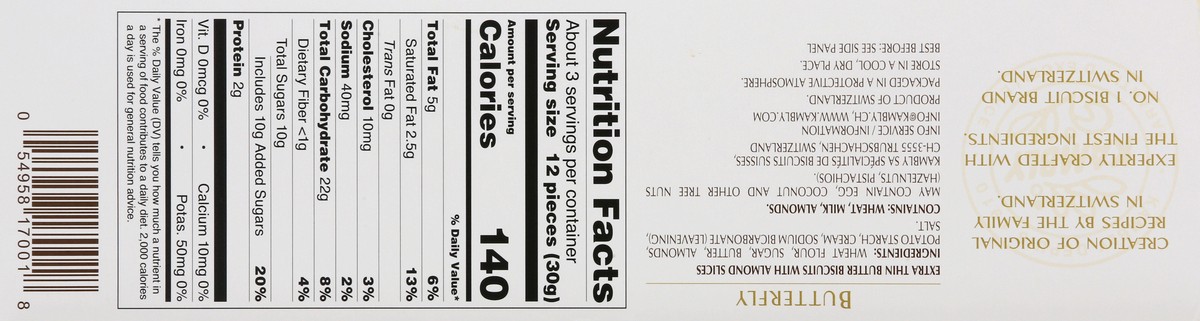 slide 10 of 13, Kambly Butterfly 3.52 oz, 