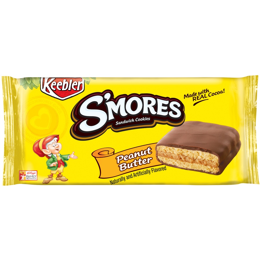 slide 1 of 6, Keebler Fudge Shoppe S'Mores Peanut Butter Cookies, 7 oz