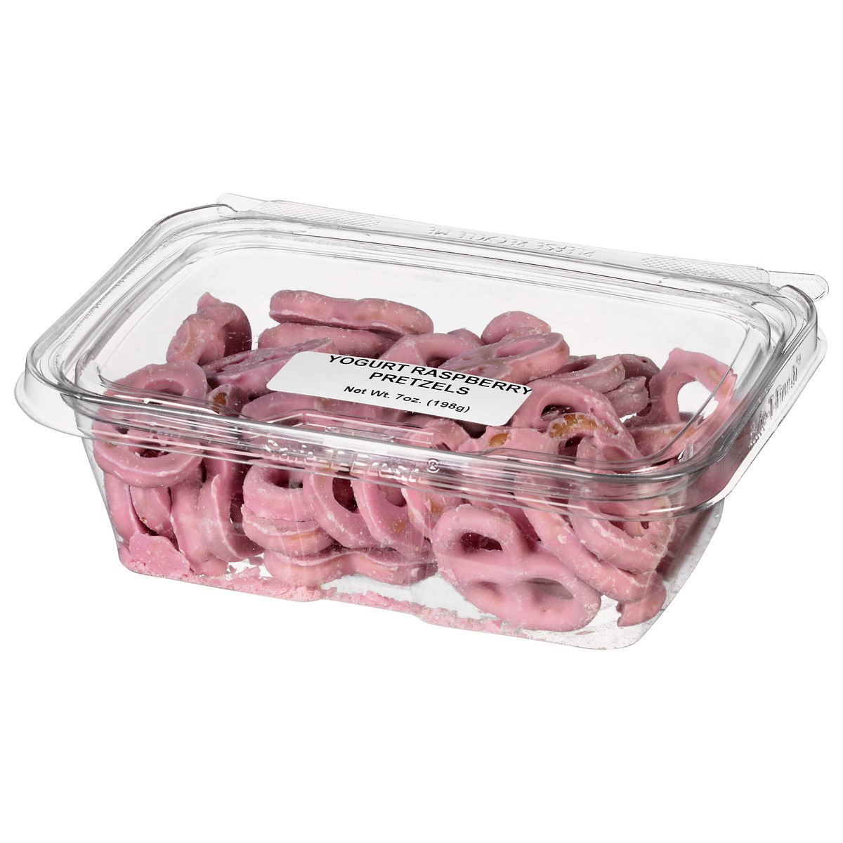 slide 4 of 14, JLM Manufacturing Yogurt Raspberry Pretzels 7 oz, 7 oz