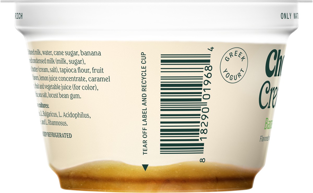 slide 13 of 13, Chobani Yogurt, Greek, Bananas Foster, 5.3 oz