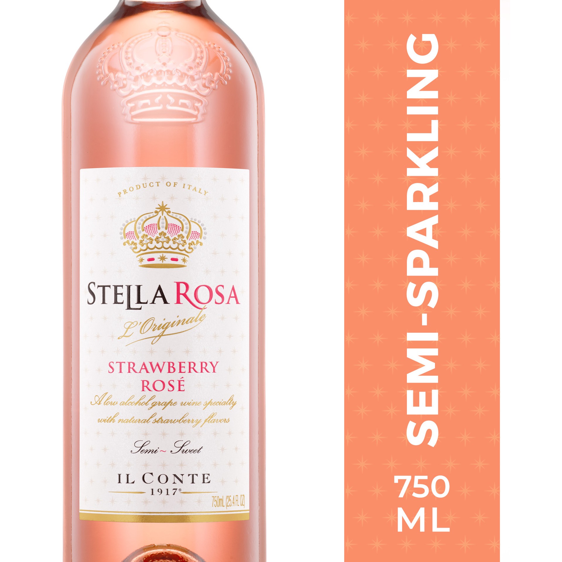 slide 3 of 9, Stella Rosa Strawberry Rose Semi-Sweet Rose Wine 750 ml, 25.4 fl oz