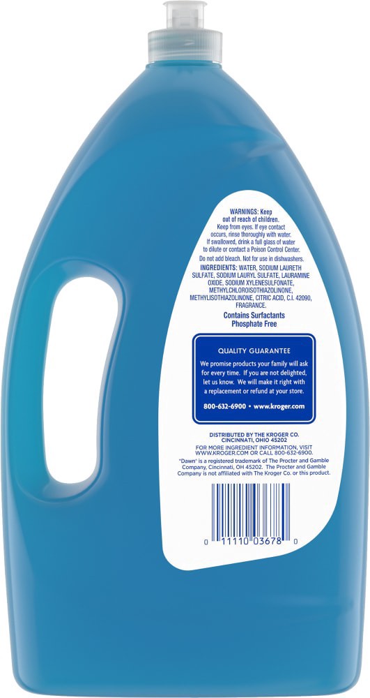 slide 2 of 2, Kroger Clean Scent Grease Cleaning Ultra Concentrated Liquid Dish Soap, 60 fl oz