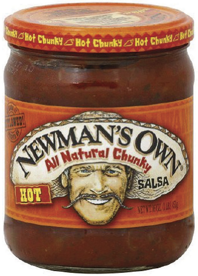 slide 1 of 1, Newman's Own Hot Salsa, 16 oz