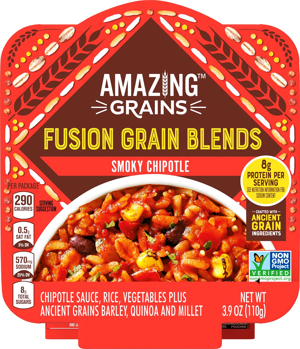 slide 9 of 12, Amazing Grains Smoky Chipotle Fusion Grain Blends 3.9 oz, 3.9 oz