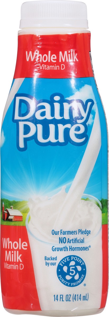 slide 2 of 12, Dairy Pure Dean's Dairy Pure Whole Milk with Vitamin D, 14 fl oz