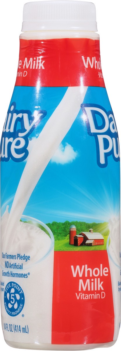 slide 3 of 12, Dairy Pure Dean's Dairy Pure Whole Milk with Vitamin D, 14 fl oz