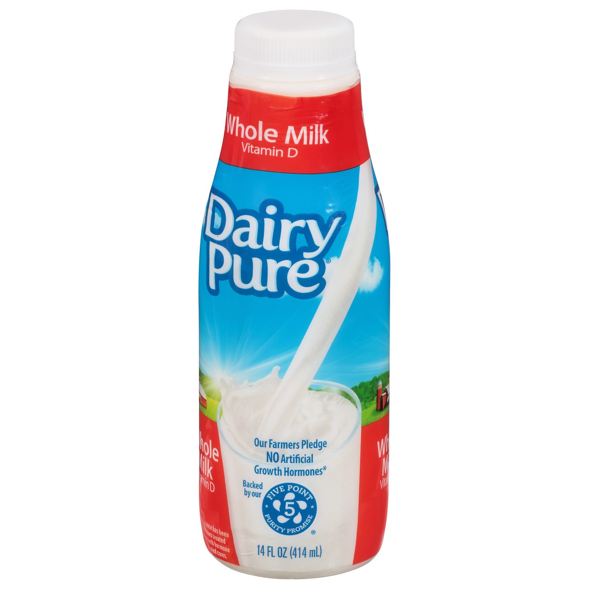 slide 5 of 12, Dairy Pure Dean's Dairy Pure Whole Milk with Vitamin D, 14 fl oz