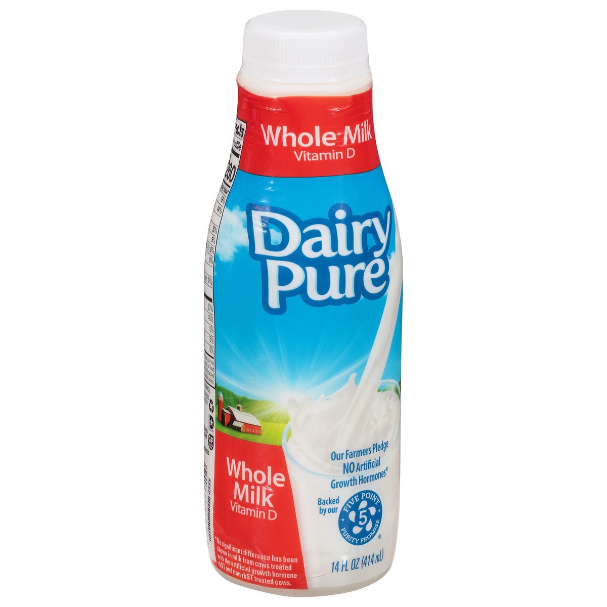 slide 8 of 12, Dairy Pure Dean's Dairy Pure Whole Milk with Vitamin D, 14 fl oz