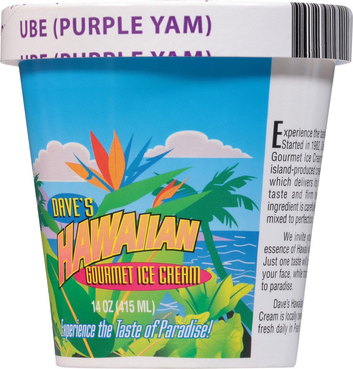 slide 10 of 13, Dave's Hawaiian Gourmet Ice Cream Ube (Purple Yam) Ice Cream 14 oz, 14 oz