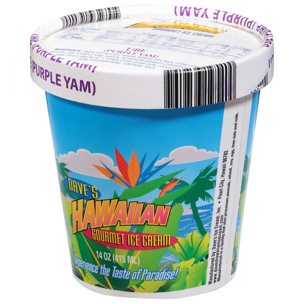 slide 9 of 13, Dave's Hawaiian Gourmet Ice Cream Ube (Purple Yam) Ice Cream 14 oz, 14 oz