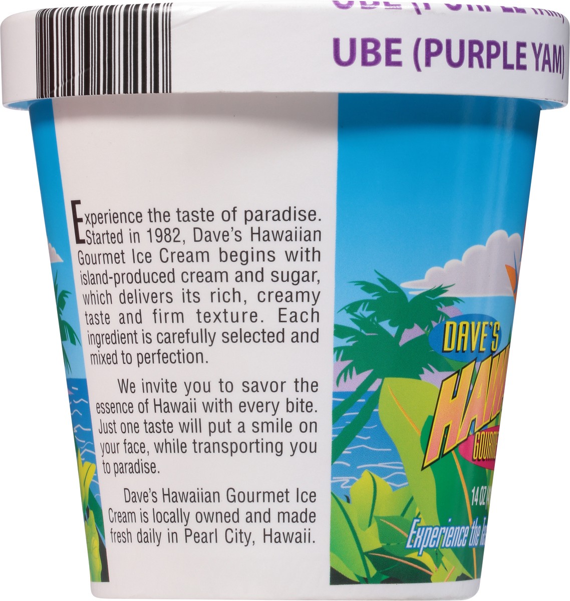 slide 2 of 13, Dave's Hawaiian Gourmet Ice Cream Ube (Purple Yam) Ice Cream 14 oz, 14 oz