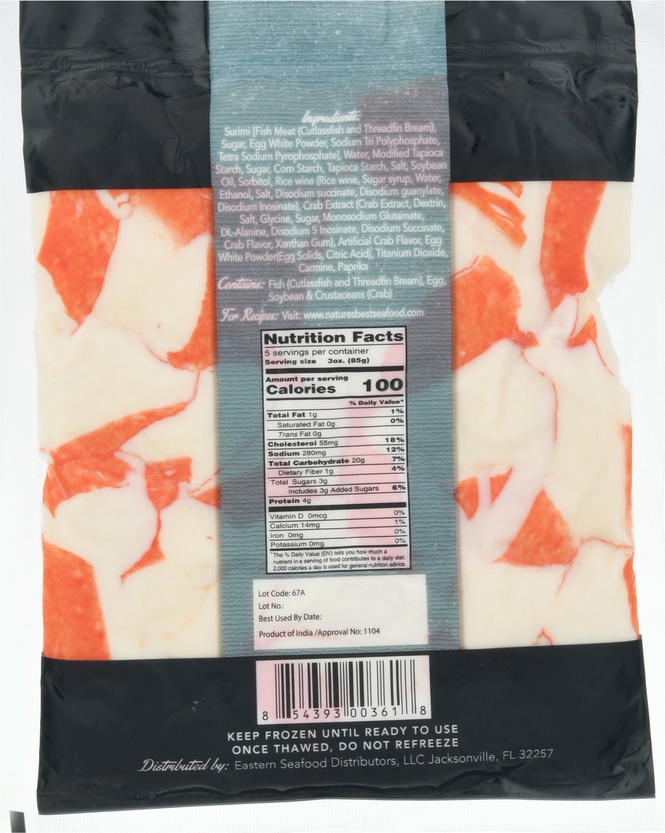 slide 10 of 13, Natures Best Seafood Flake Style Surimi Crab Meat 16 oz, 16 oz