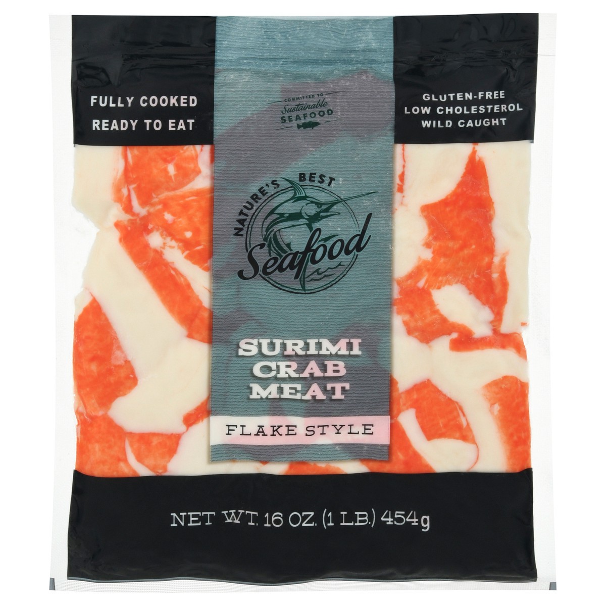 slide 5 of 13, Natures Best Seafood Flake Style Surimi Crab Meat 16 oz, 16 oz