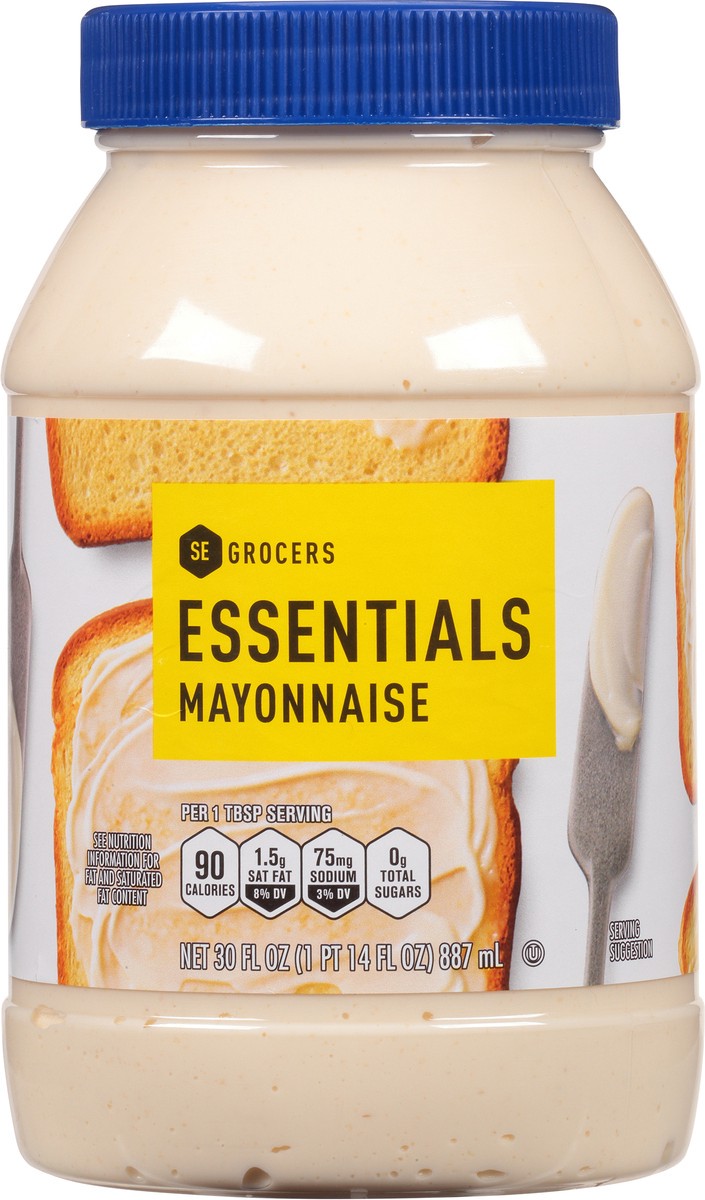 slide 3 of 9, Essentials Mayonnaise, 30 oz