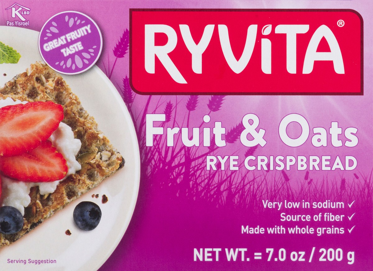 slide 7 of 13, Ryvita Fruit & Oats Rye Crispbread 7 oz, 7 oz