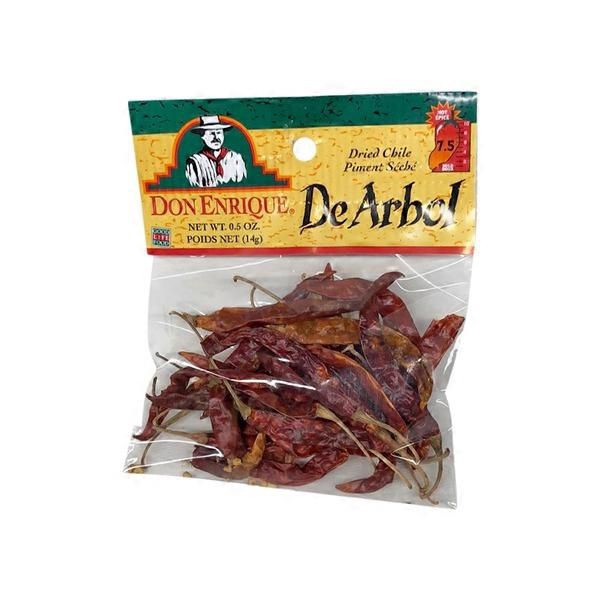 slide 1 of 1, Melissa's Don Enrique De Arbol Dried Chile Peppers, 0.5 oz