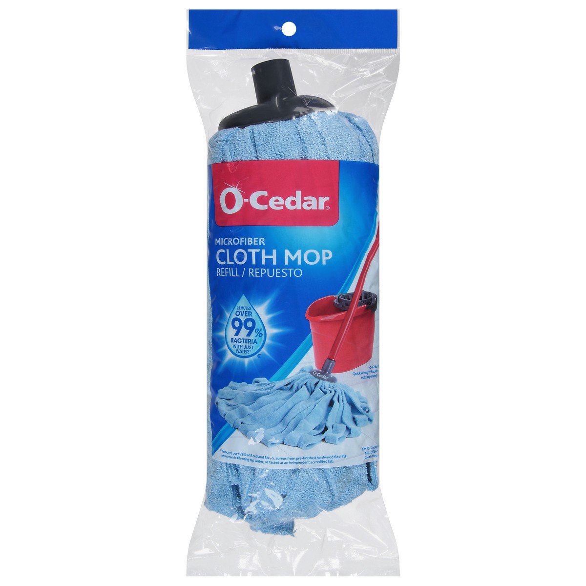 slide 1 of 9, O-Cedar Microfiber Cloth Mop Refill 1 ea, 1 ct