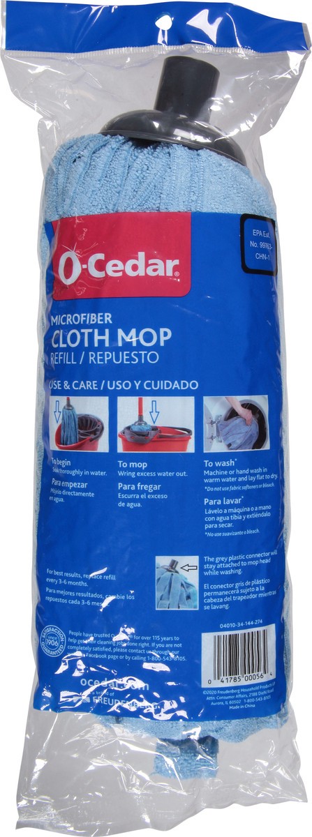 slide 5 of 9, O-Cedar Microfiber Cloth Mop Refill 1 ea, 1 ct