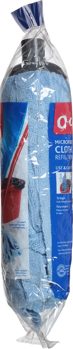 slide 8 of 9, O-Cedar Microfiber Cloth Mop Refill 1 ea, 1 ct