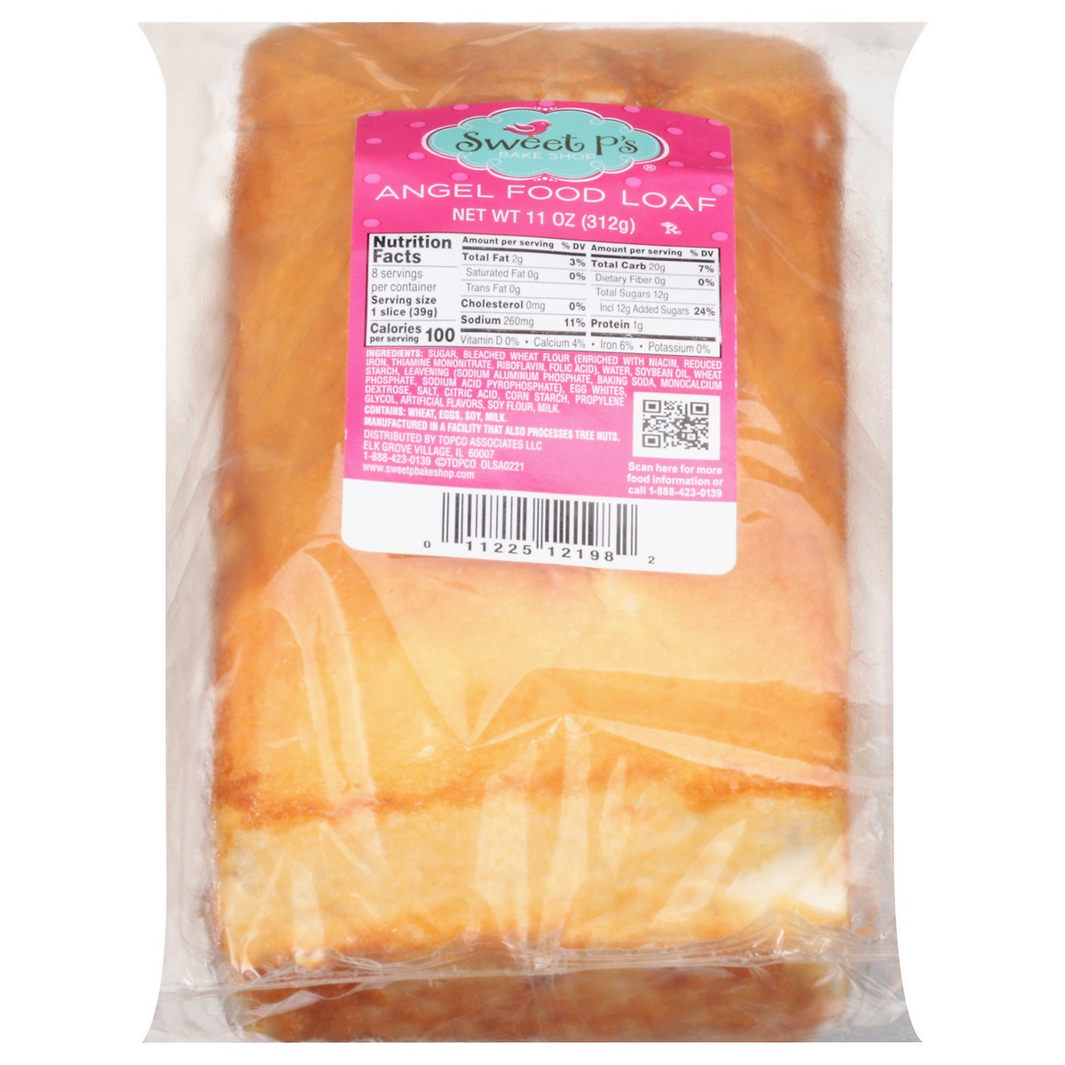 slide 13 of 15, Sweet P's Bake Shop Angel Food Loaf 11 oz, 11 oz