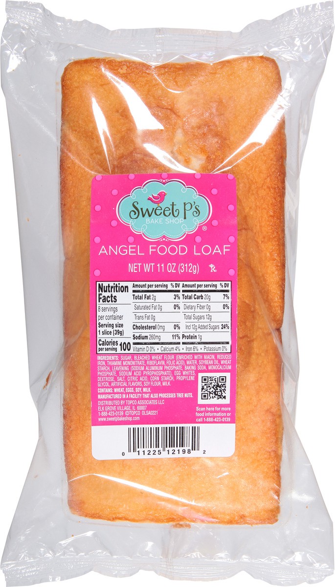 slide 1 of 15, Sweet P's Bake Shop Angel Food Loaf 11 oz, 11 oz