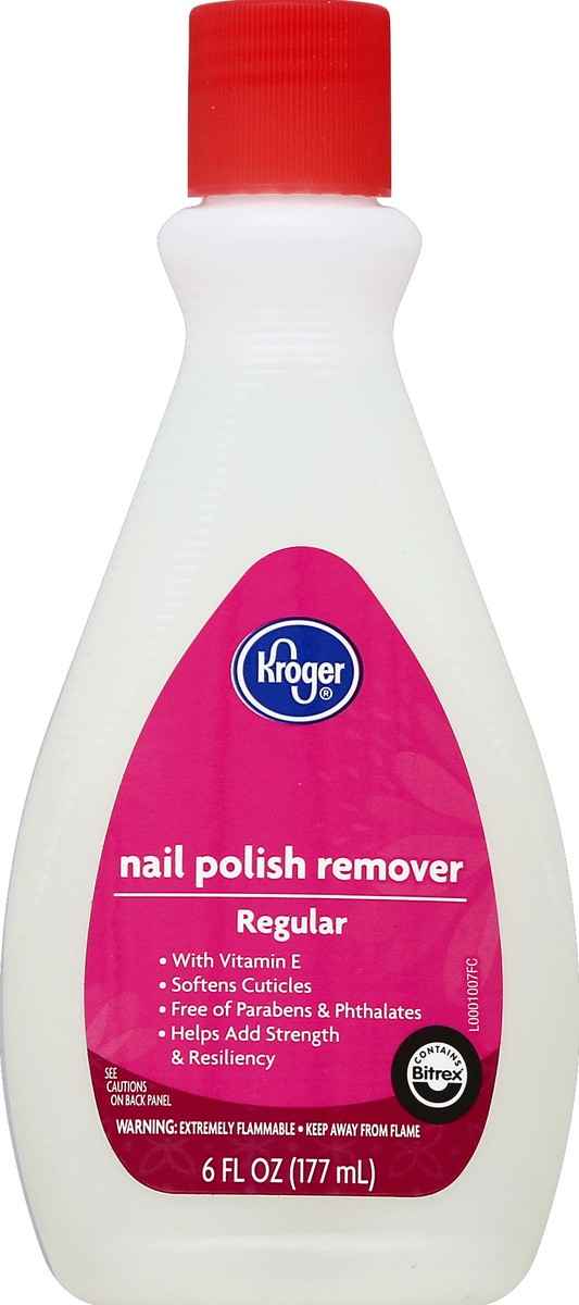 slide 1 of 3, Kroger Nail Polish Remover Regular, 6 fl oz