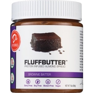 slide 1 of 1, D's Naturals Fluffbutter, Brownie Batter, 10 Oz, 10 oz