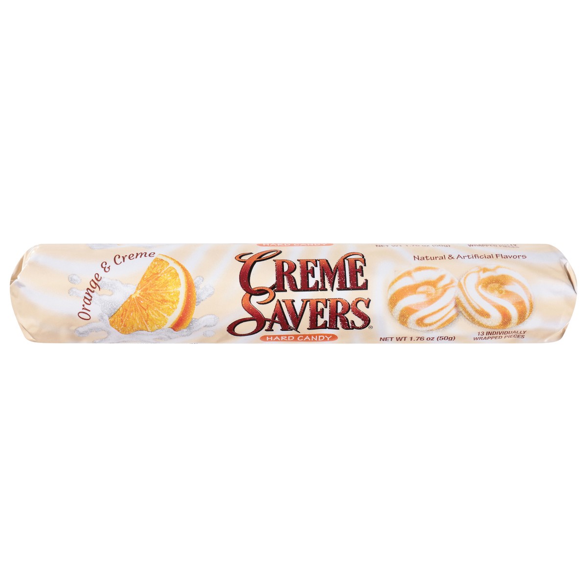 slide 1 of 12, Creme Savers Orange & Creme Hard Candy 13 Each, 13 ct