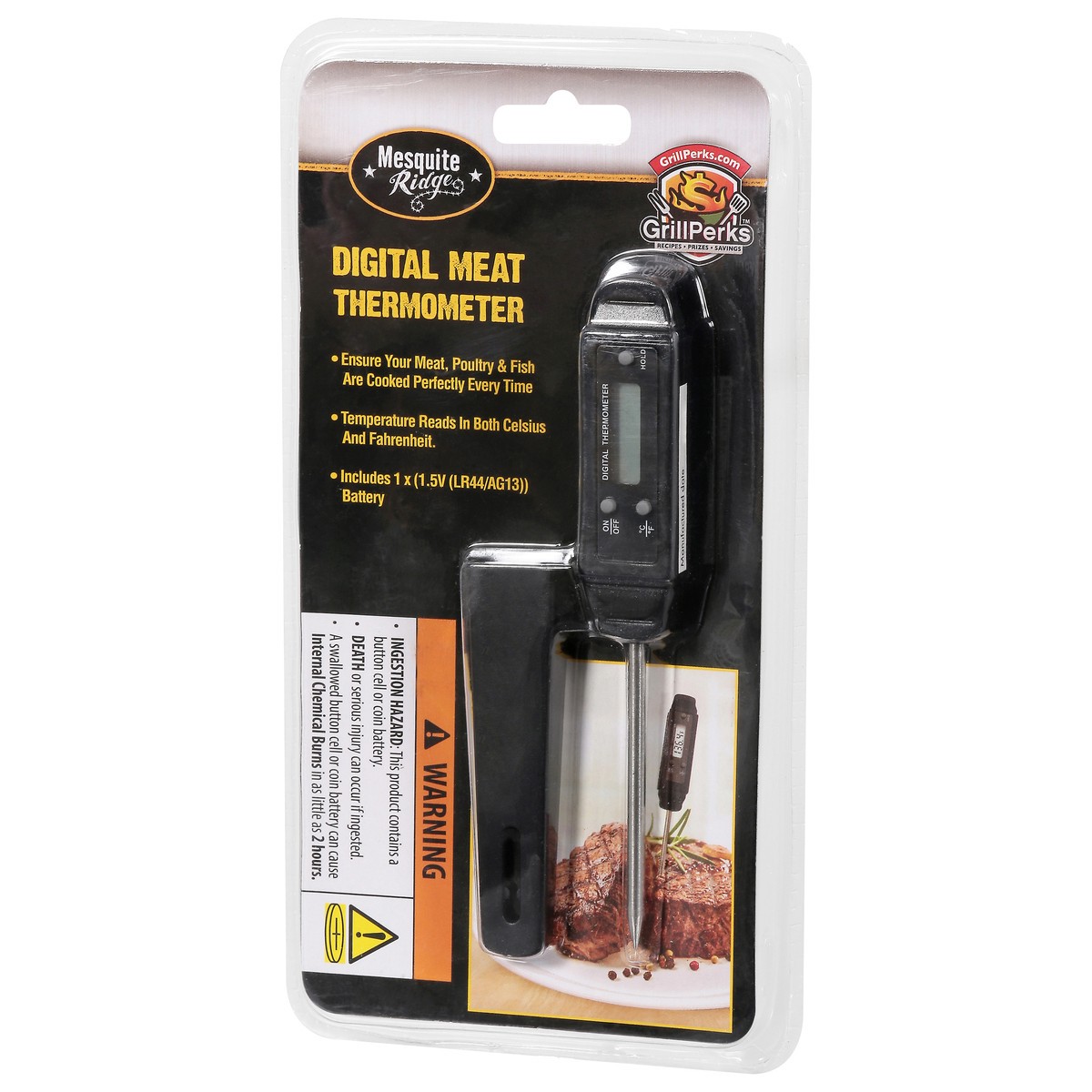 slide 12 of 13, Mesquite Ridge GrillPerks Digital Meat Thermometer 1 Each, 1 ct