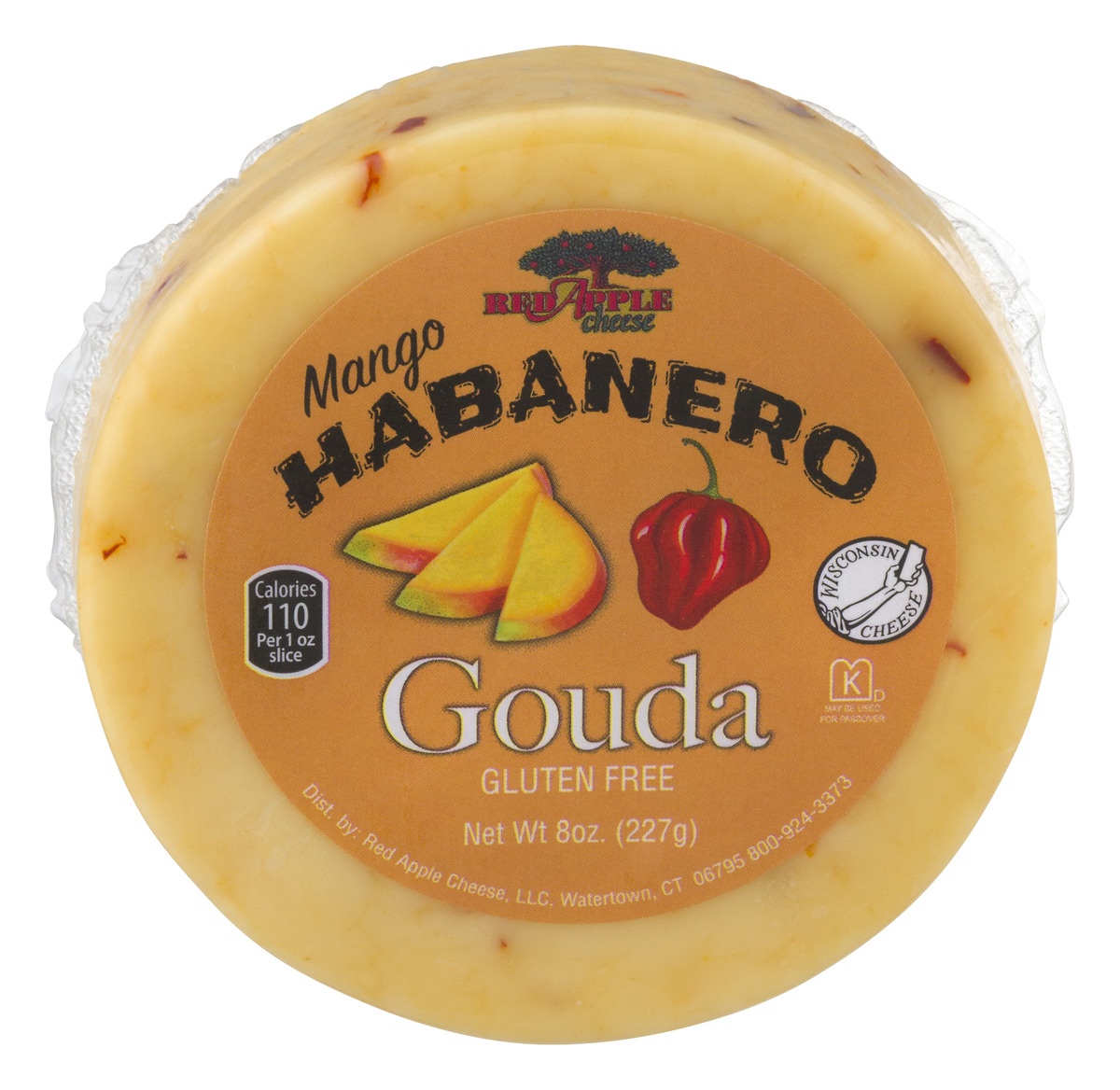 slide 1 of 1, Red Apple Cheese™ mango habanero gouda, 8 oz