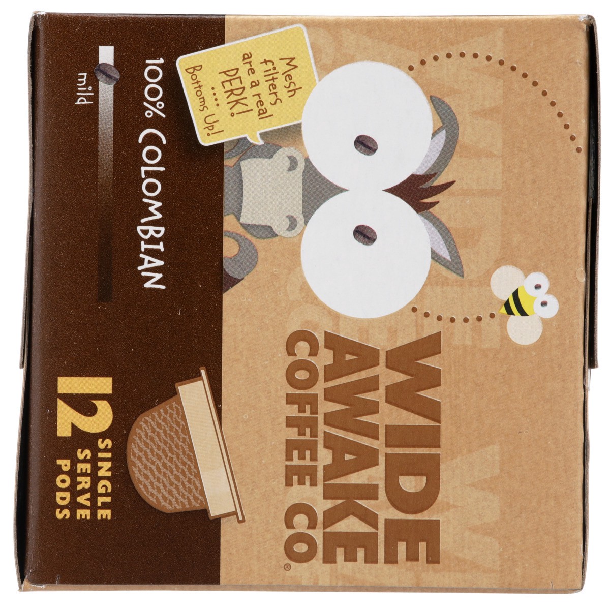 slide 4 of 8, Wide Awake Coffee Co. Mild, 100% Colombian, Single Serve Cups, 12 ct