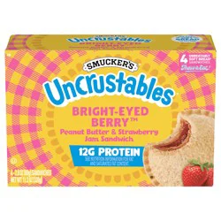 Smucker's Uncrustables 2.8 Ounce Peanut Butter & Strawberry Sandwich 4 Pack, 11.2 Ounces