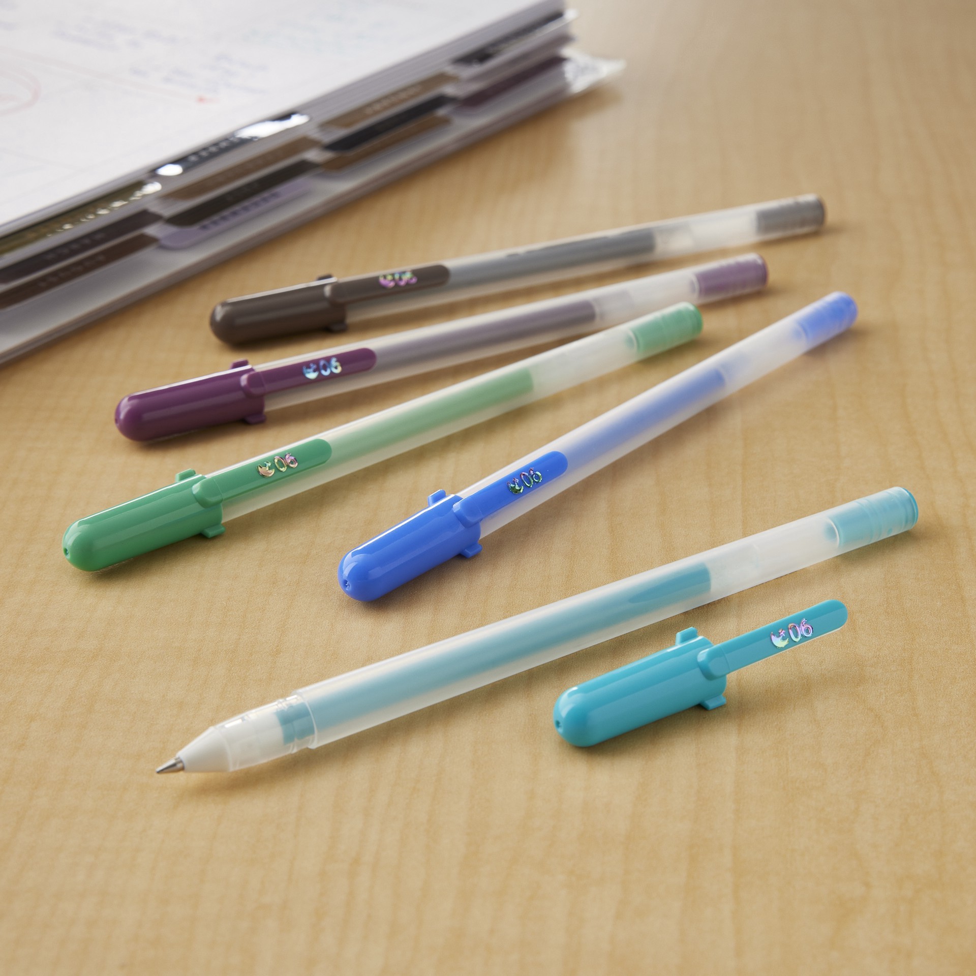 slide 4 of 8, Sakura Gelly Roll Moonlight 06 Fine Point Gel Pen 5 Color Set, Twilight, 0.3 mm