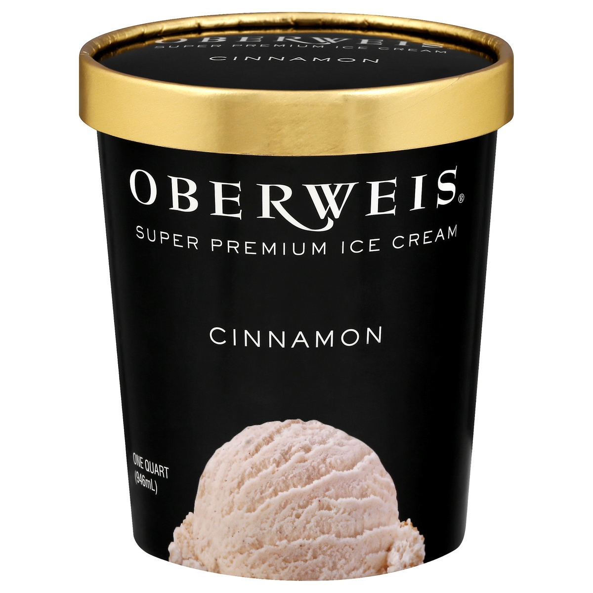 slide 1 of 1, Oberweis Cinnamon Ice Cream, 32 oz
