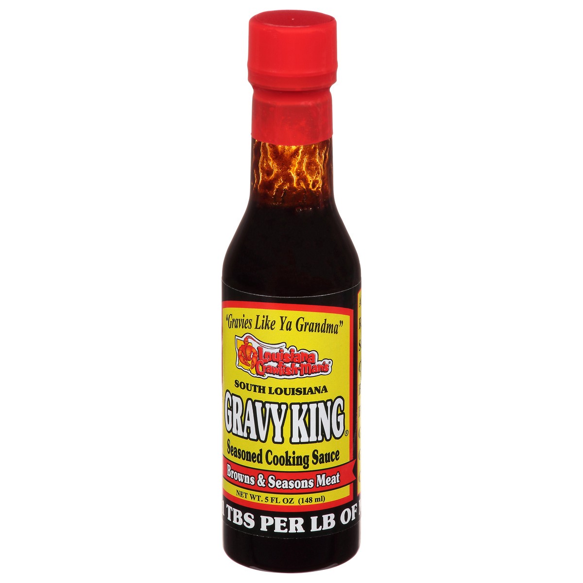 slide 5 of 12, Louisiana Crawfish-Man's Seasoned Gravy King Cooking Sauce 5 fl oz, 5 fl oz