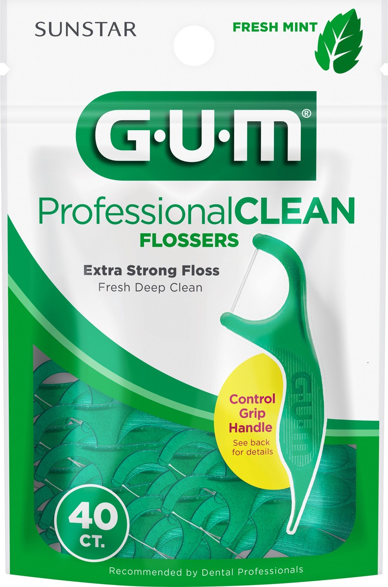 slide 1 of 3, G-U-M Butler Professional Clean Floss, 40 ct