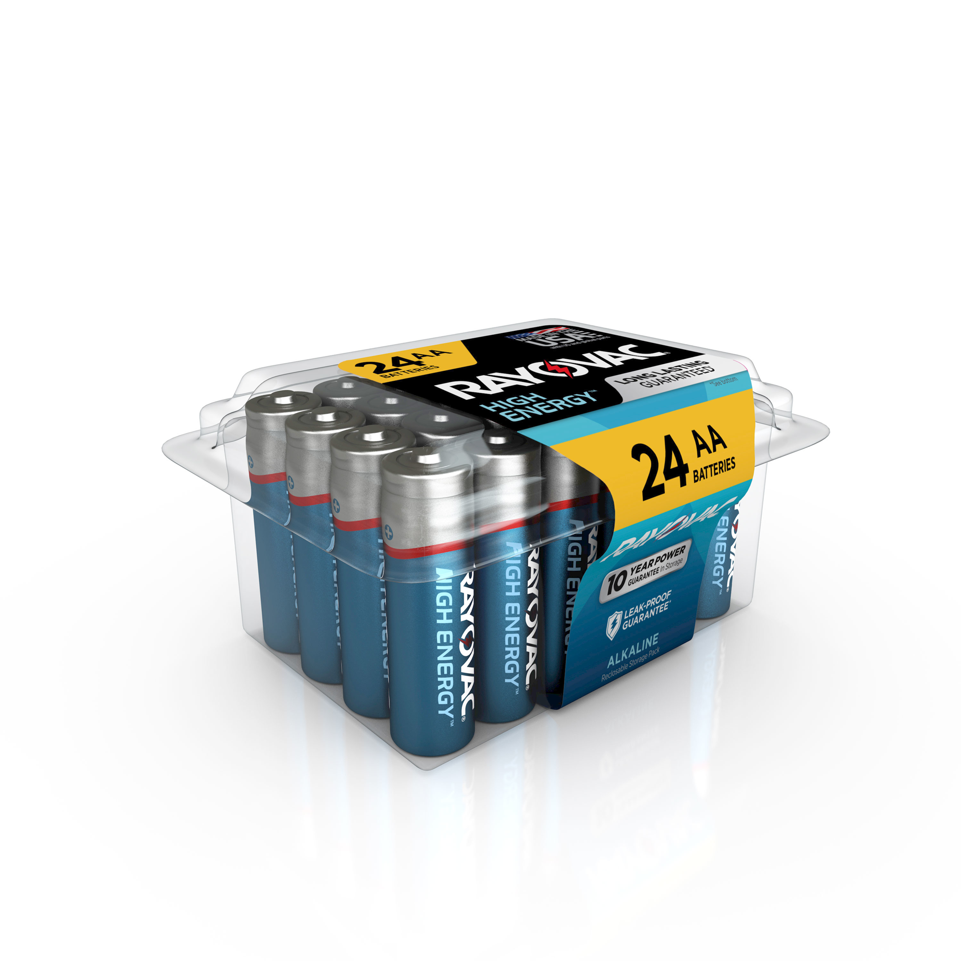 slide 1 of 4, Rayovac High Energy AA Batteries (24 Pack), Double A Alkaline Batteries, 24 ct