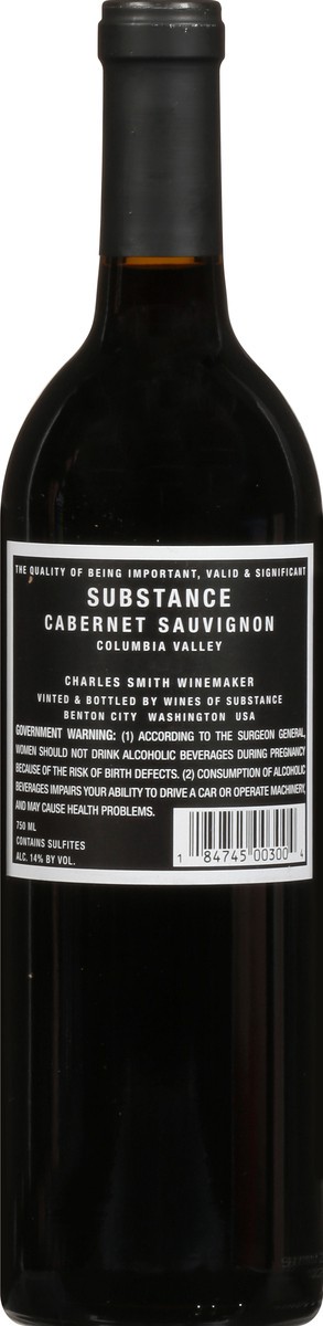 slide 4 of 9, Wines of Substance Cabernet Sauvignon, 750 ml