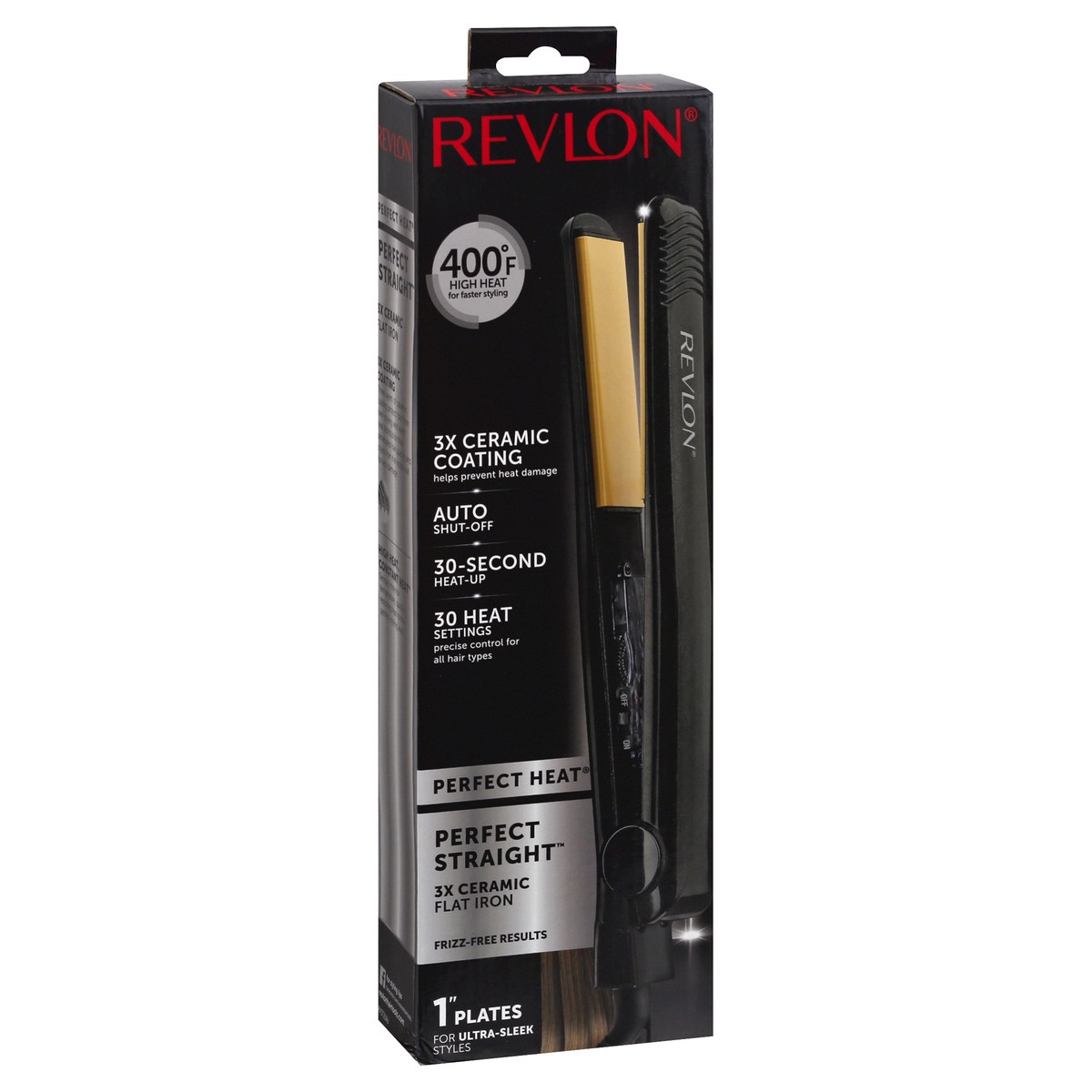 slide 4 of 9, Revlon Perfect Heat Straightener, 1 ct