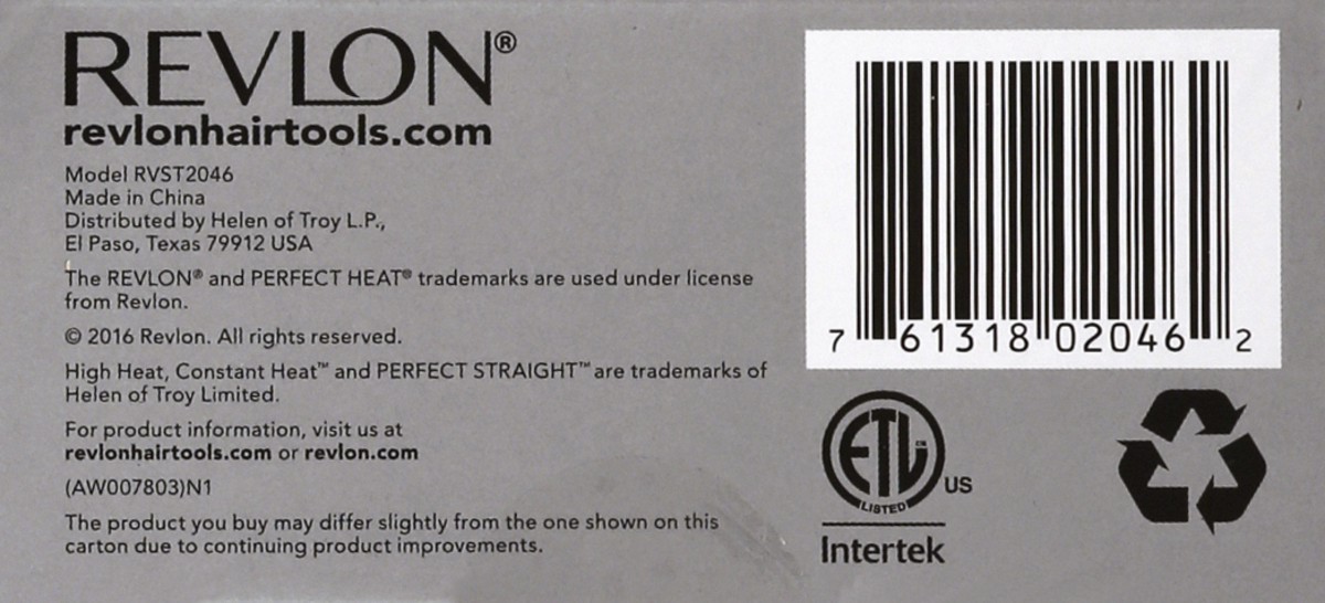 slide 8 of 9, Revlon Perfect Heat Straightener, 1 ct