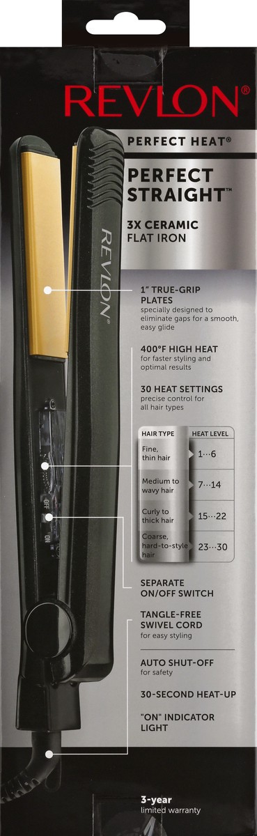 slide 5 of 9, Revlon Perfect Heat Straightener, 1 ct