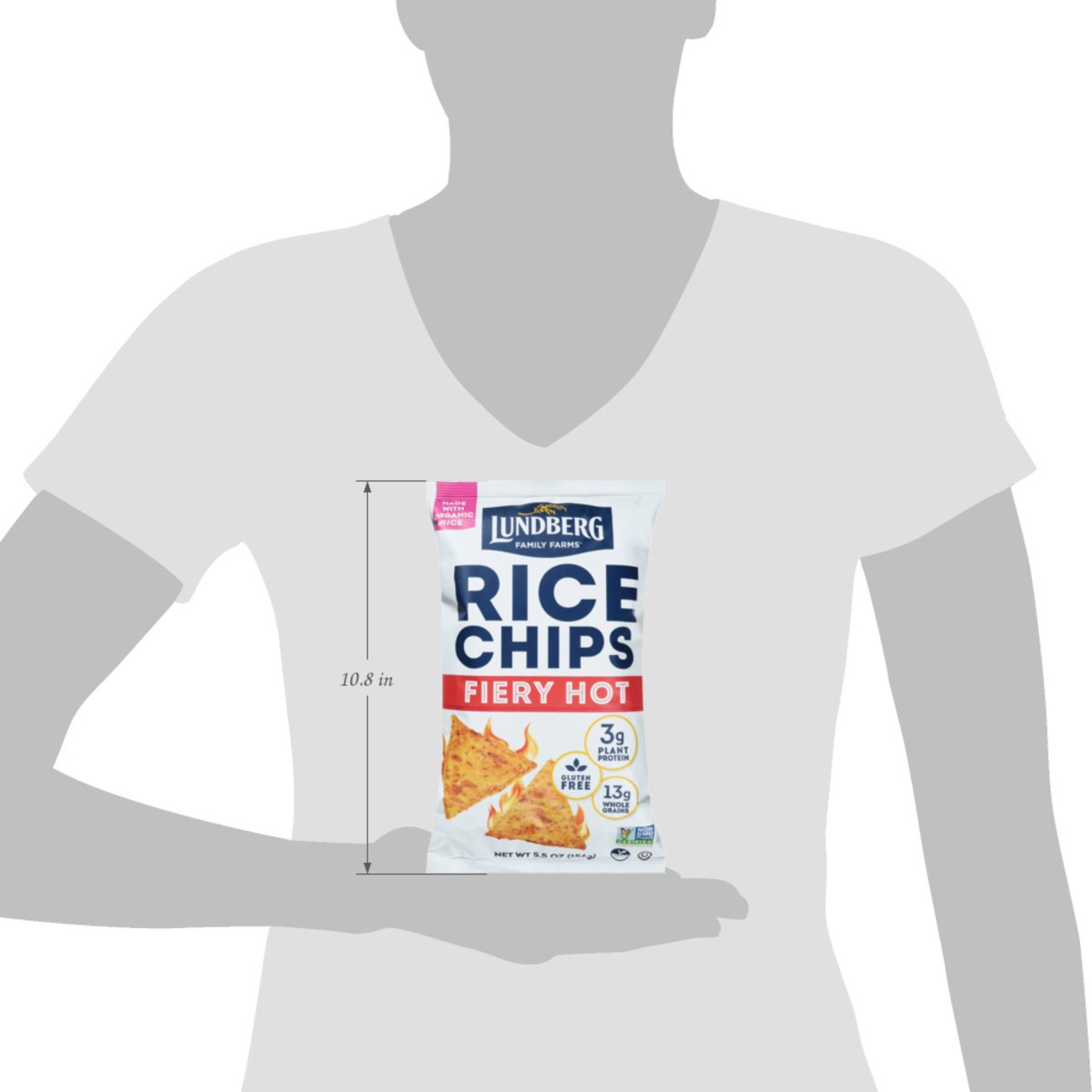 slide 10 of 15, Lundberg Family Farms Fiery Hot Rice Chips 5.5 oz, 