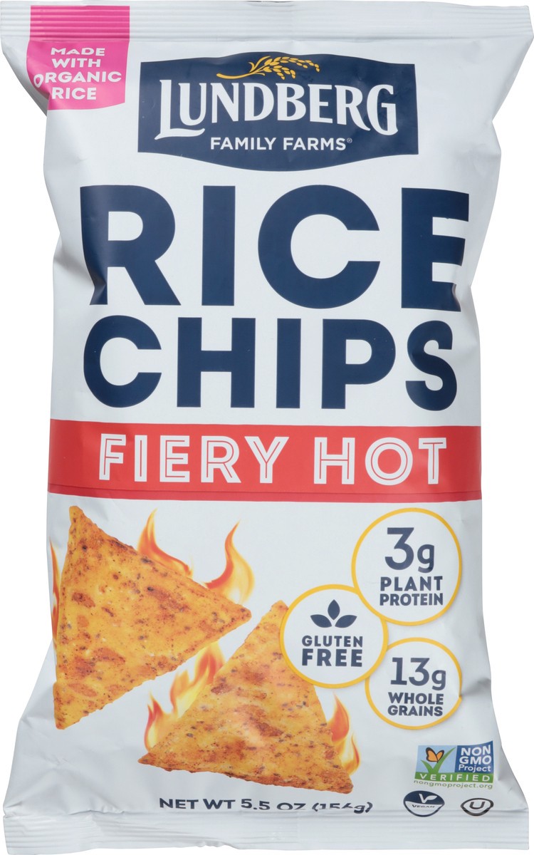 slide 3 of 15, Lundberg Family Farms Fiery Hot Rice Chips 5.5 oz, 