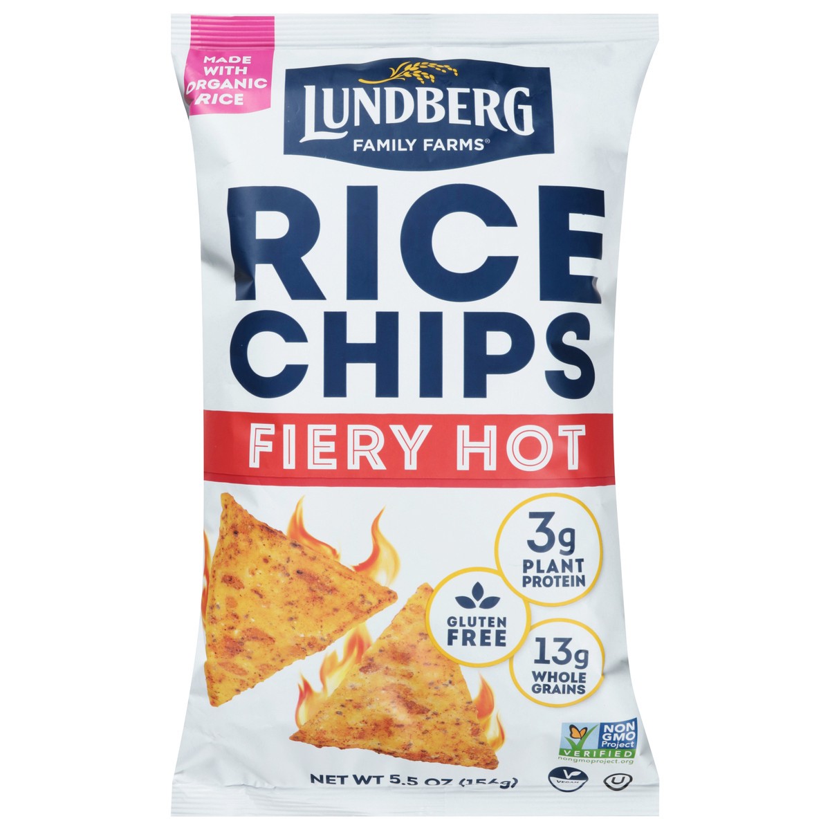 slide 6 of 15, Lundberg Family Farms Fiery Hot Rice Chips 5.5 oz, 