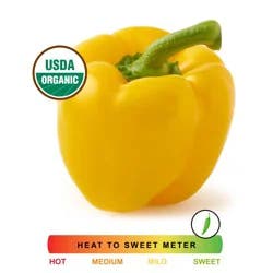 Organic Fresh Yellow Bell Pepper