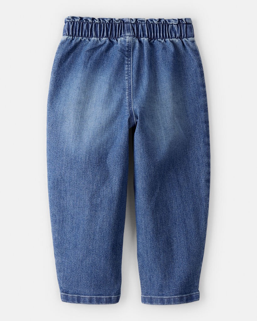 slide 4 of 4, Carter's Carters Toddler Girl Heart Pocket Barrel Jeans - Blue Blue 5T, 1 ct