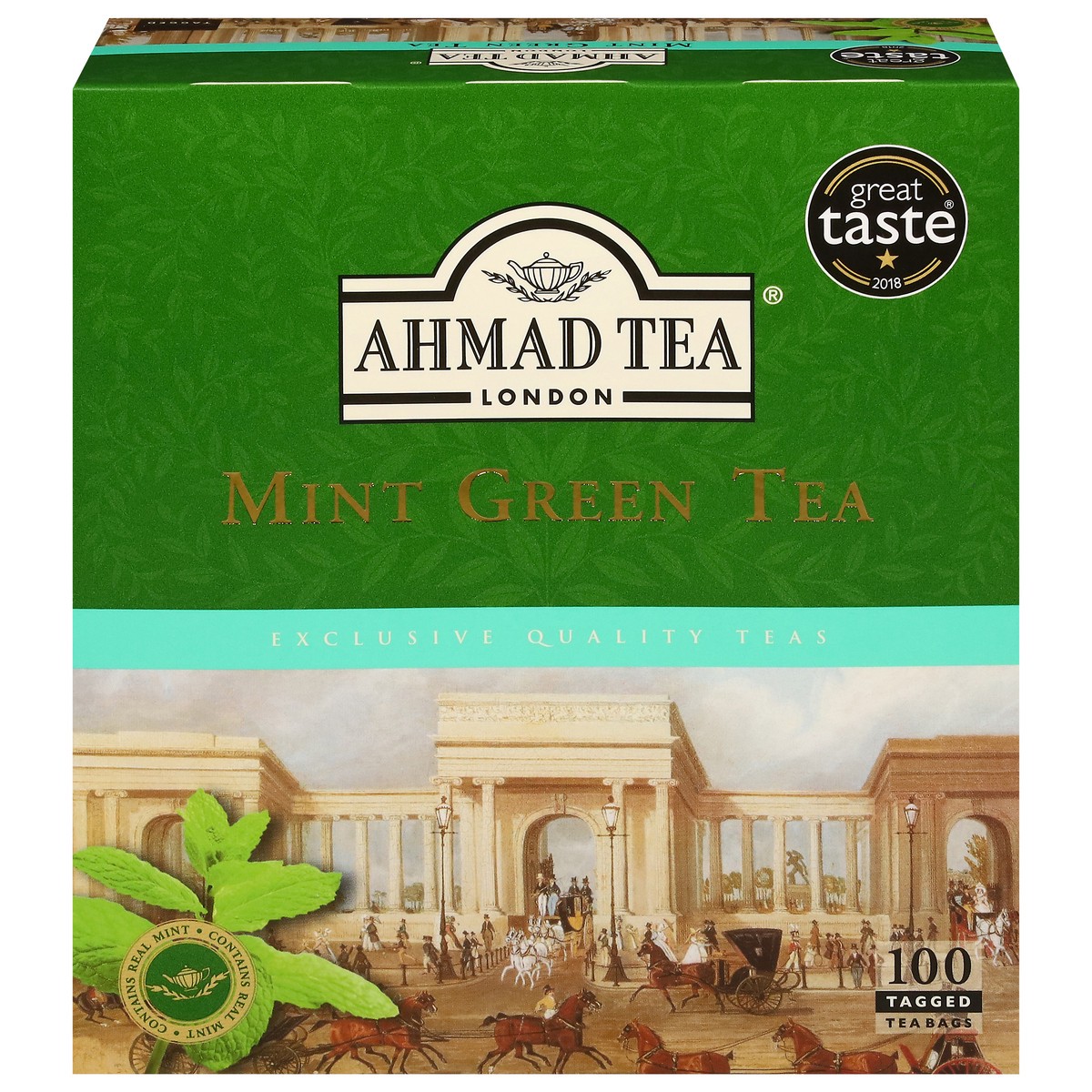 slide 3 of 4, Ahmad Tea Green Mint Tag 477 Sri Lan, 100 ct