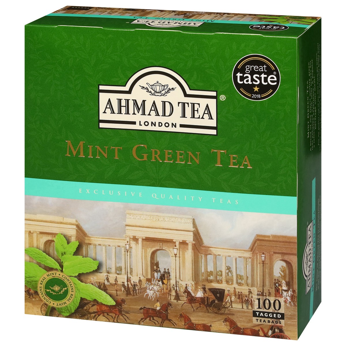 slide 4 of 4, Ahmad Tea Green Mint Tag 477 Sri Lan, 100 ct